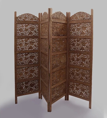 

Onlineshoppee Solid Wood Decorative Screen Partition(Free Standing, Finish Color - Brown)