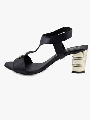 MONROW Women Gold Heels