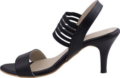MONROW Women Black Heels