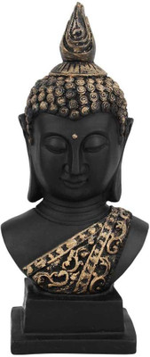 

StatueStudio Polyresin Black Gold Buddha Bust Room Décor Showpiece Gift Idol For Sale 12" Decorative Showpiece - 30.48 cm(Polyresin, Black)