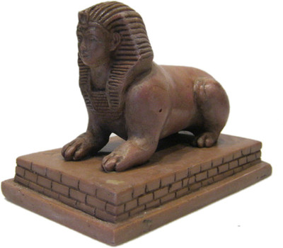 

VRS Decorative Showpiece - 10 cm(Marble, Brown)