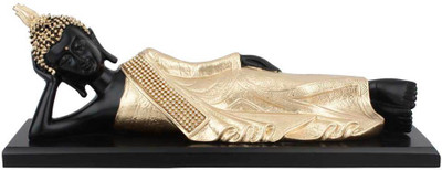 

StatueStudio Polyresin Black Sleeping Reclining Buddha Décor Idol For Sale Gift Statue 15" Decorative Showpiece - 13.97 cm(Polyresin, Black)