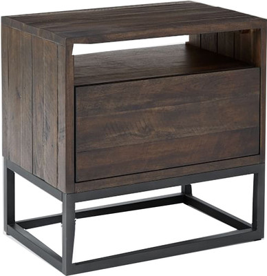 

WOOD CREATION Engineered Wood Side Table(Finish Color - Walnut)