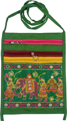 

Shopolics Girls Casual Multicolor Cotton Shoulder Bag