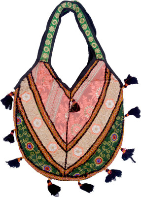 

Shopolics Girls Casual Multicolor Cotton Shoulder Bag