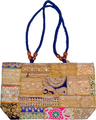 

Shopolics Girls Casual Multicolor Cotton Shoulder Bag