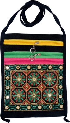 

Shopolics Girls Casual Multicolor Cotton Shoulder Bag