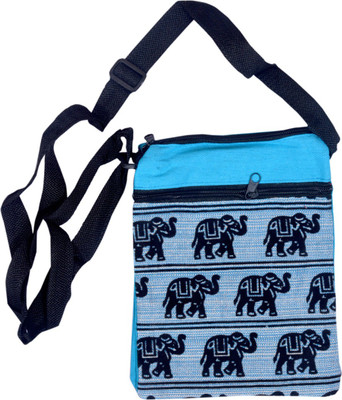 

Shopolics Girls Casual Multicolor Cotton Shoulder Bag