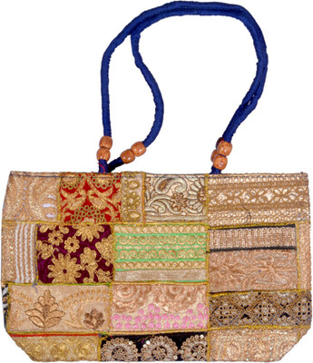 

Shopolics Girls Casual Multicolor Cotton Shoulder Bag