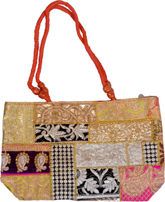 

Shopolics Girls Casual Multicolor Cotton Shoulder Bag
