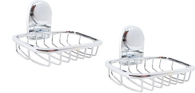

Royal Indian Craft Heavy Duty Stainless Steel (Pack of 2) Basket Soap Holders(Silver, Steel)