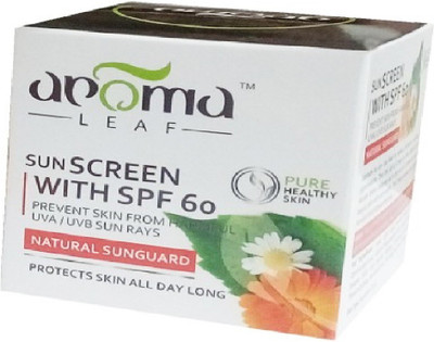 

Aroma leaf Sun Screen cream with SPF 60 - SPF 60 PA+(50 g)