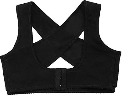 

Futaba Women Adjustable Back Support Belt Posture Corrector Brace - Large Back Support, Black