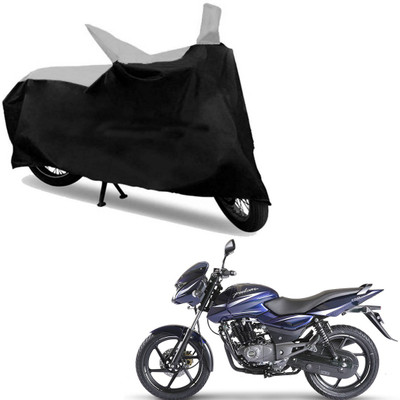 

Ak Kart Two Wheeler Cover for Bajaj(Pulsar 150, Black, Silver)