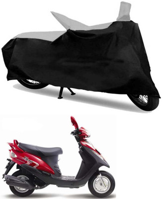 

Ak Kart Two Wheeler Cover for Mahindra(Flyte, Black, Silver)