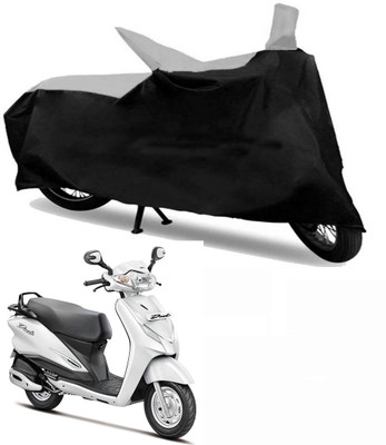 

Ak Kart Two Wheeler Cover for Hero(Moto Corp Duet, Black, Silver)
