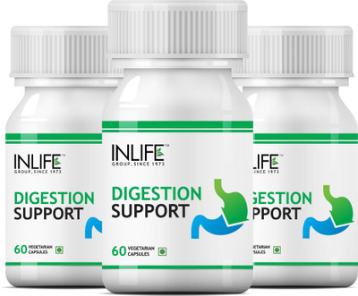 

Inlife Digestion Support 180 Veg. Capsules Herbal Supplement (3-Pack)(60 No)