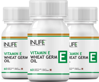 

Inlife Vitamin E 400 IU Wheat Germ Oil, 180 Capsules (3-Pack)(60 No)