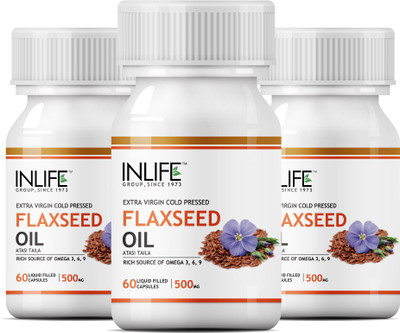

Inlife Flaxseed Oil Omega 369, 180 Capsules (3-Pack)(60 No)