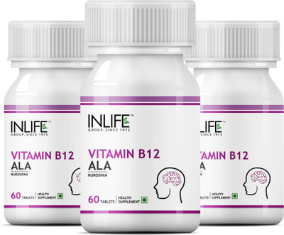 

Inlife Vitamin B12 with Alpha Lipoic Acid, 180 Tablets (3-Pack)(60 No)