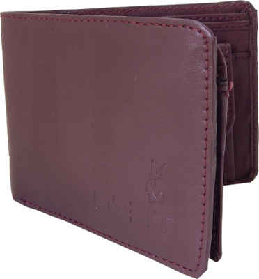 

Orbit Men Maroon Genuine Leather, Fabric Wallet(6 Card Slots)
