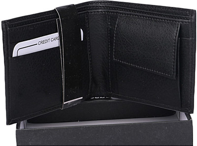

man marks Men Black Genuine Leather Wallet(21 Card Slots)