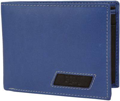 

Hidemaxx Men Blue Genuine Leather Wallet(8 Card Slots), Indigo