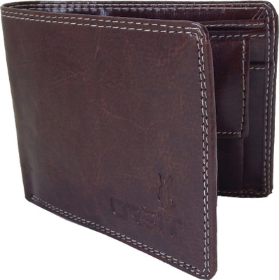

Orbit Men Brown Genuine Leather, Fabric Wallet(5 Card Slots)