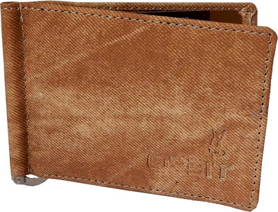 

Orbit Men Beige Genuine Leather, Fabric Card Holder(9 Card Slots)