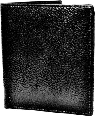 

Reglle Men Black Genuine Leather Wallet(4 Card Slots)
