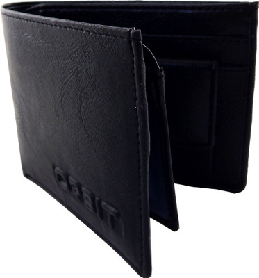 

Orbit Men Black Genuine Leather, Fabric Wallet(4 Card Slots)