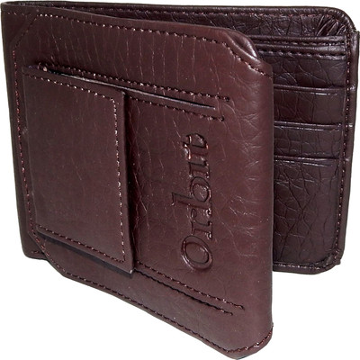 

Orbit Men Brown Genuine Leather, Fabric Wallet(4 Card Slots)