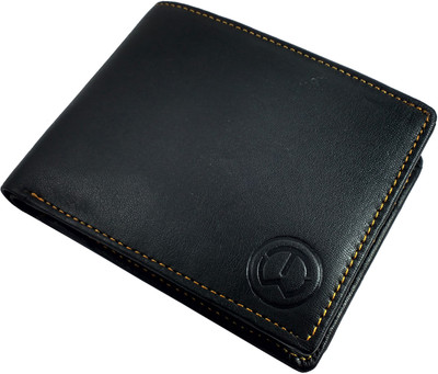 

Inw Men Black Genuine Leather Wallet(3 Card Slots)