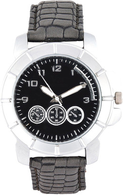 

Hayman Black Leather W-30 Watch - For Men