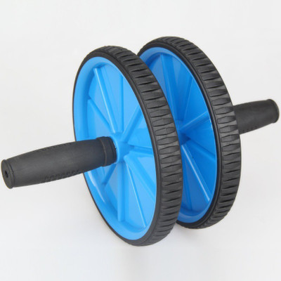 

VibeX ® Abdomen Wheel Double Gym Roller Total Body Revoflex Exercise Ab Exerciser(Blue, Black), Black;blue