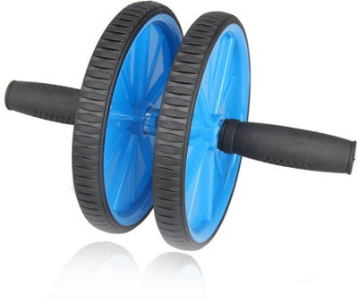 

VibeX ™ Dual Exercise Wheel Ab Exerciser(Blue, Black), Black;blue