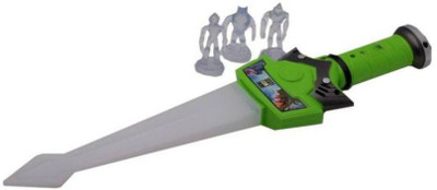 

vbenterprise Latest Multicolour Plastic Ben 10 Sword with 3 Alien figure(Multicolor)