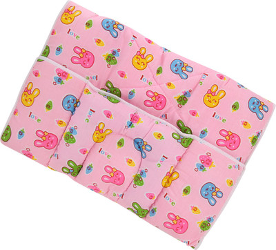 

MomToBe Kitty Printed Baby Bed Standard Mattress(Fabric, Pink)