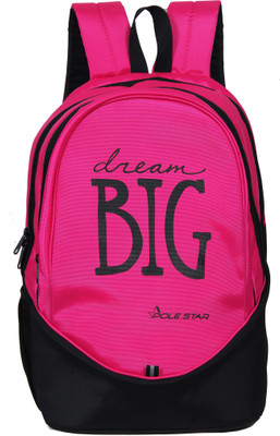 

Pole Star BIG DREAM 36 L Trolley Laptop Backpack(Pink), Pink and black