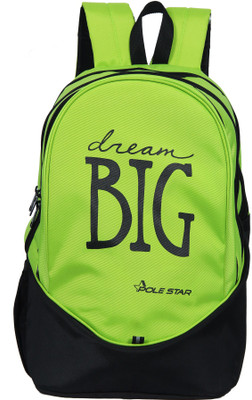 

Pole Star BIG DREAM 36 L Laptop Backpack(Green), Green and black