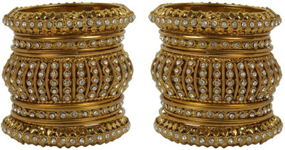 Muchmore Alloy Gold-plated Bangle Set(Pack of 26)