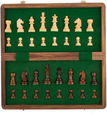 

Seema Crafts 7 inch collectible magnetic chess board Board Game