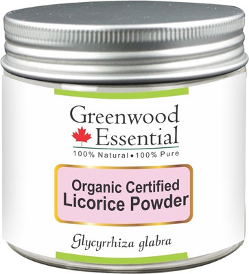 

Greenwood Essential Pure Licorice/Liquorice Powder (Glycyrrhiza glabra) -Organic Certified 100% Natural Therapeutic Grade(200 g)