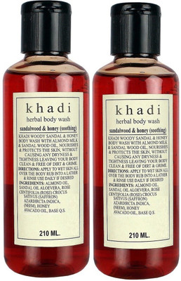 

Khadi Herbal Sandalwood & Honey Soothing Body -Twin Pack(420 ml, Pack of 2)