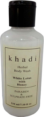 

Khadi Herbal White Lotus & Honey (Paraben & sulphate Free) Body wash(210 ml)