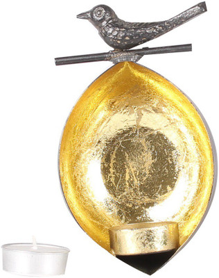 

Apkamart Handicraft Bird Tea Light Holder Votive - Decorative Candle Stand Showpiece for Home Decoration and Gifts Iron 1 - Cup Tealight Holder(Multicolor, Pack of 1)