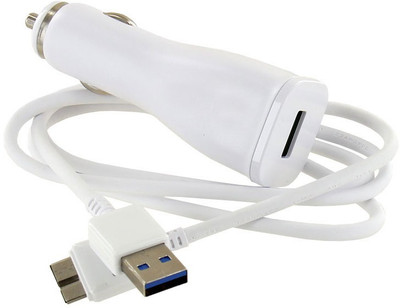 

Capeshoppers 4.8 amp Turbo Car Charger(White), Black