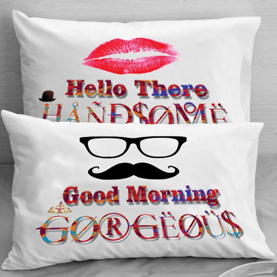 

Pillowz Printed Cushions & Pillows Cover(Pack of 2, 40.64 cm*60.96 cm, Red, Black, White), Black;red;white
