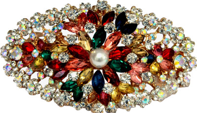 

Mansiyaorange Designer Fancy Latest Stone Hair Pin Hair Clip(Multicolor)
