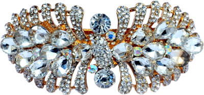

Mansiyaorange Designer Fancy Latest Stone Hair Pin Hair Clip(White)